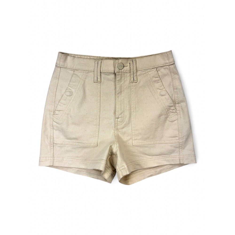 UpWest Women's High-Waist Utility Shorts Cream